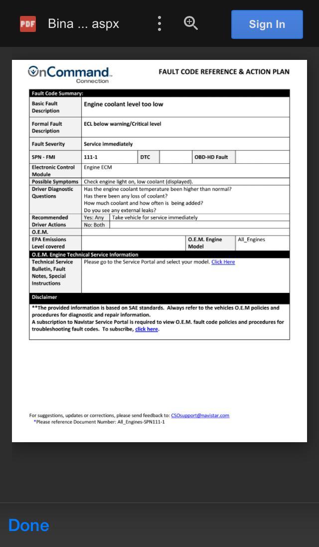 Navistar OnCommand Connection