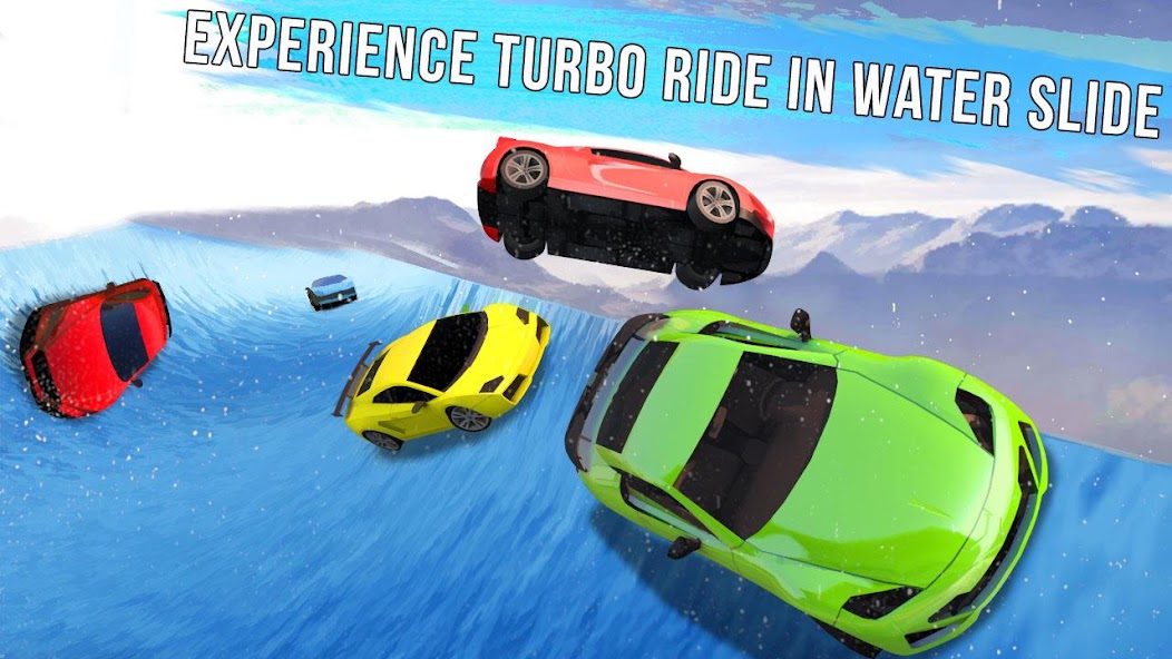 WaterSlide Car Racing Games 3D
