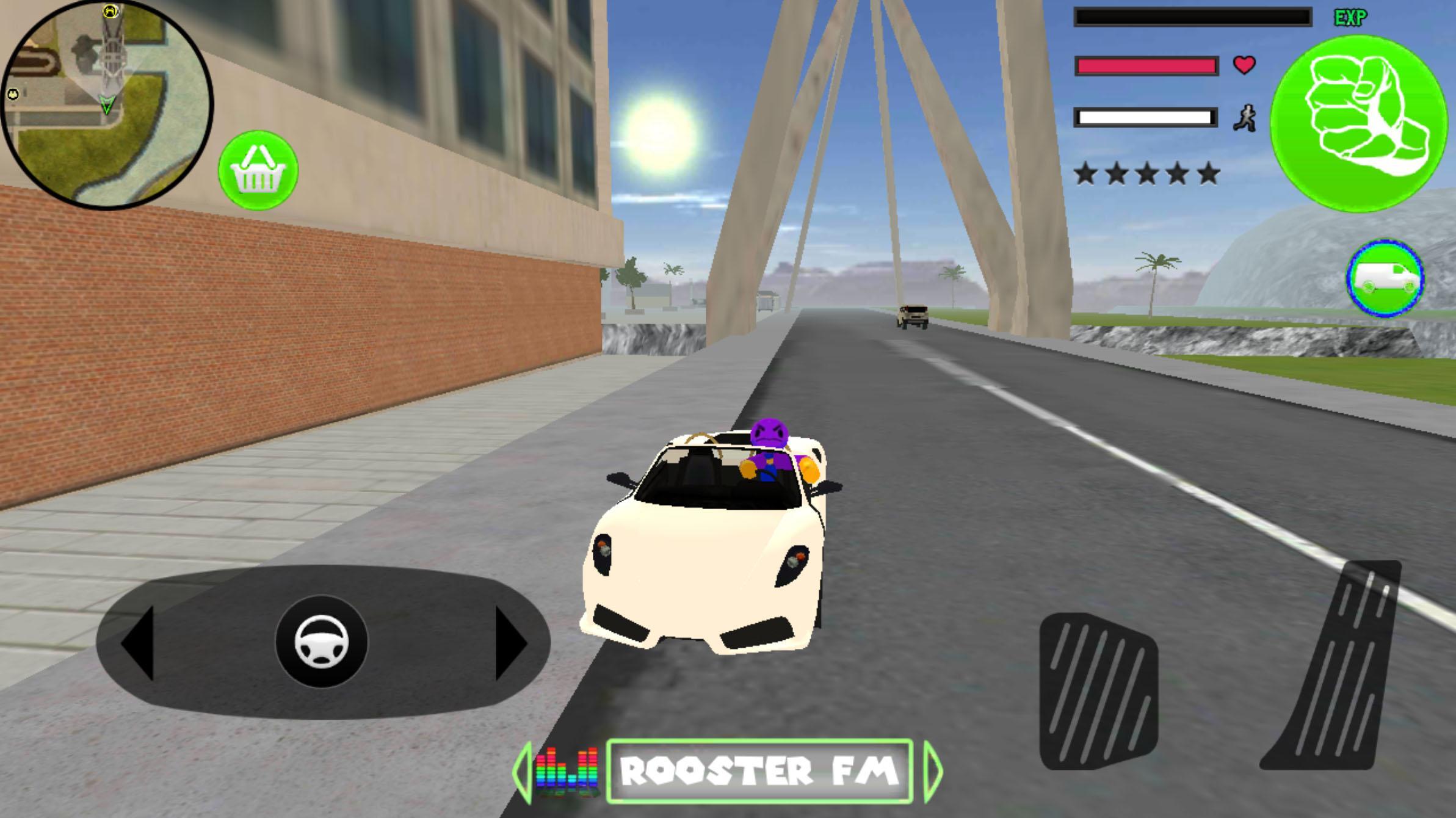 Super Thanos Stickman Rope Hero Gangster Crime