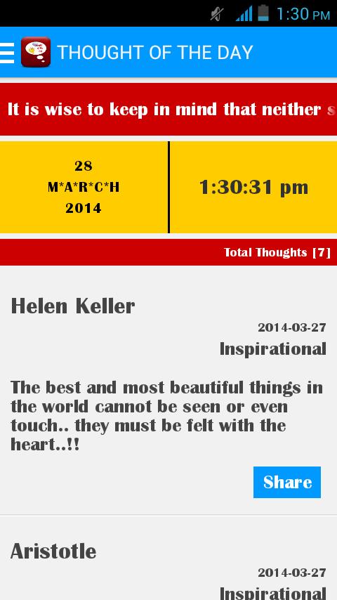 Thought Of The Day Android App