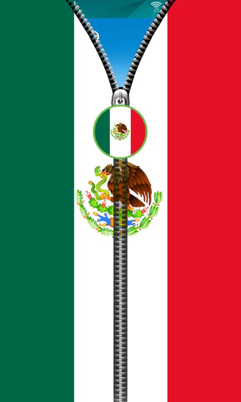 Mexico Flag Zipper UnLock