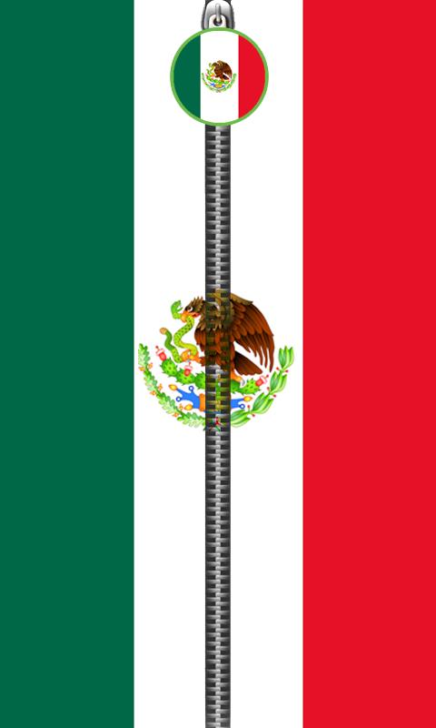 Mexico Flag Zipper UnLock