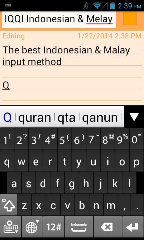 IQQI Indonesian & Malay