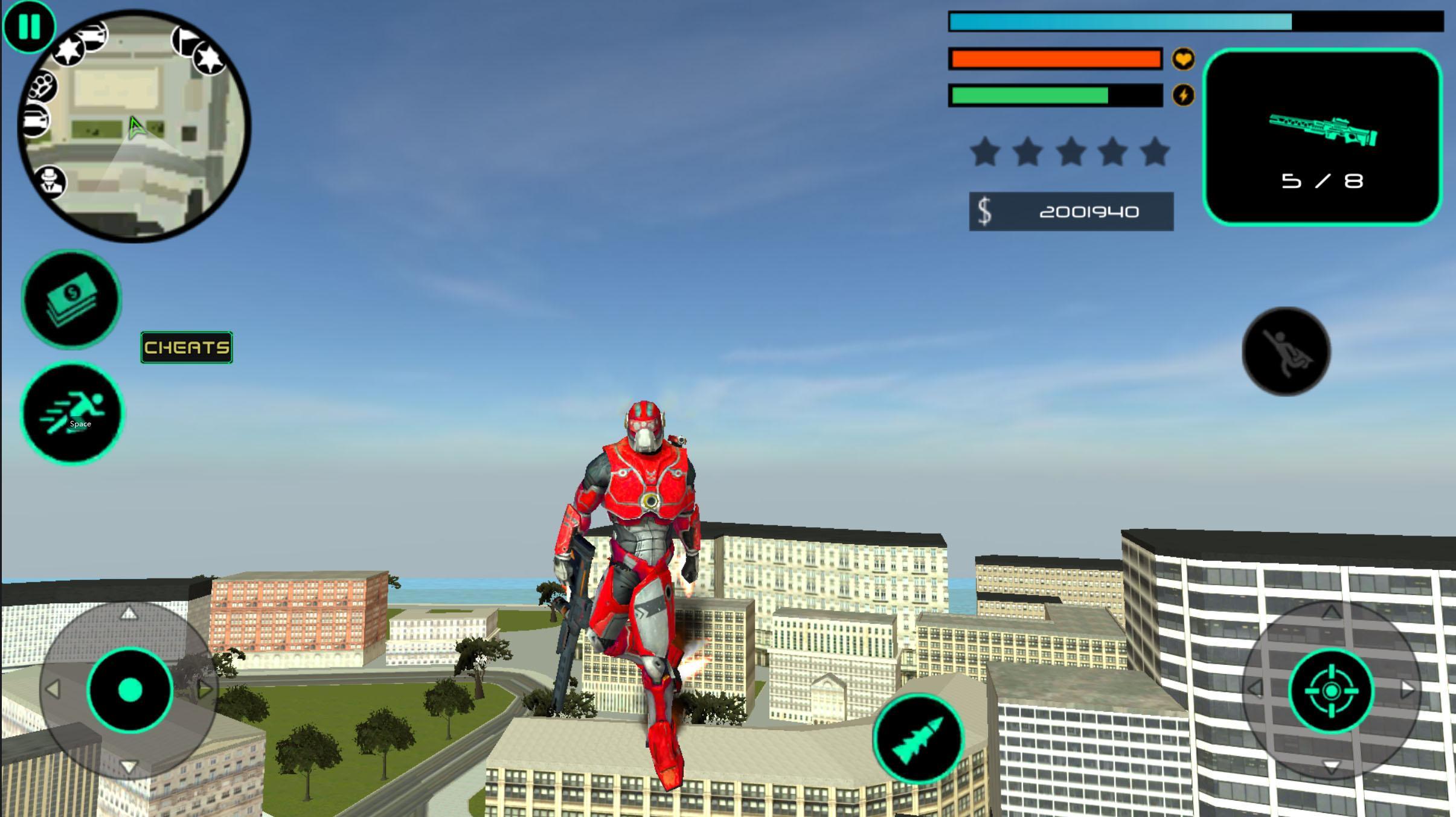 Superhero Iron Robot man Rescue Mission
