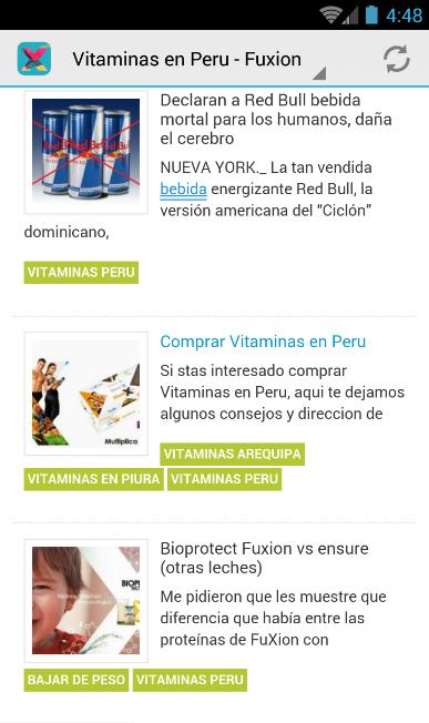 Vitaminas en Peru - Fuxion