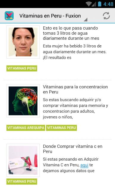 Vitaminas en Peru - Fuxion