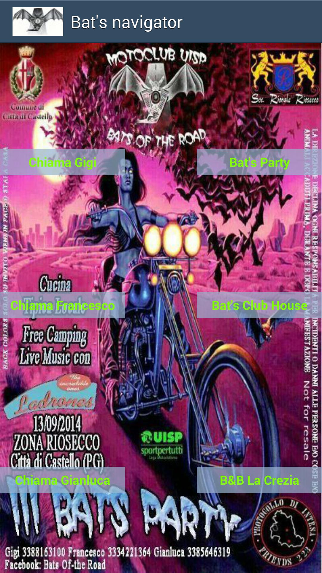 Bat's Navigator.GPS BatsRoad