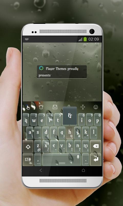 Elegant Rain Keypad Design