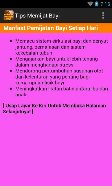 Panduan Memijat Bayi