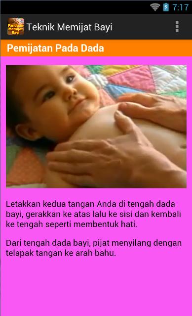 Panduan Memijat Bayi