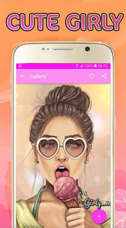 Cute Girly M Picture Wallpaper