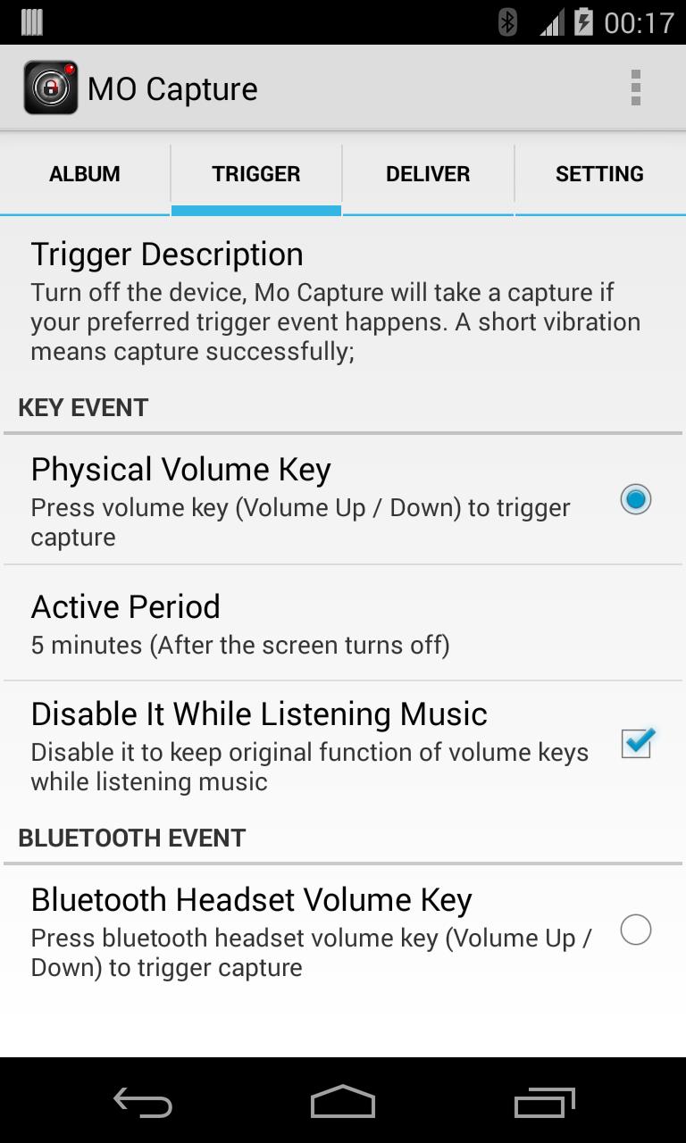 Mo Capture, capture silently