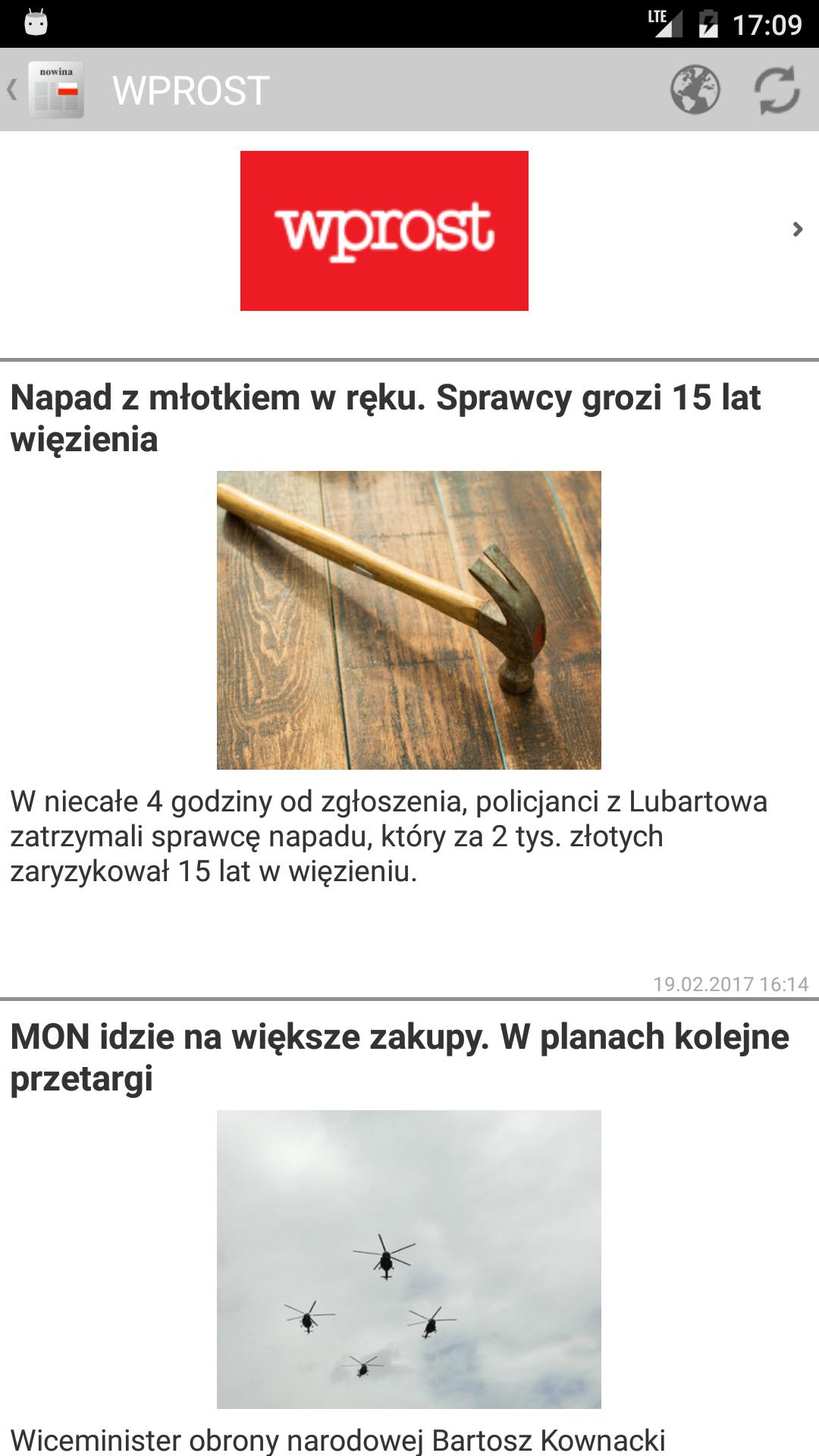 Nowina - Polskie gazety