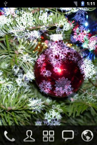 Snowing Snowflakes Wallpaper