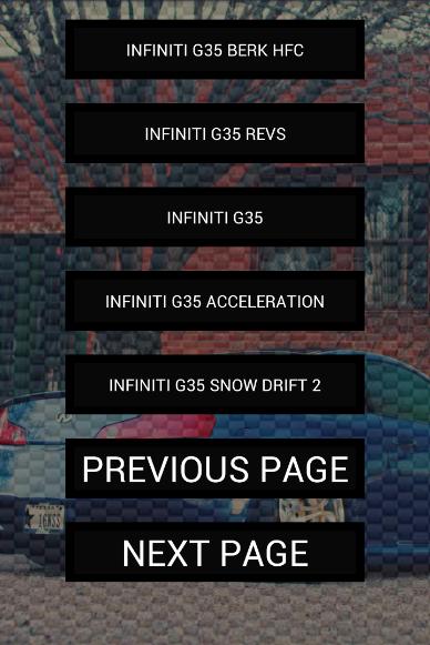 Engine sounds of G35