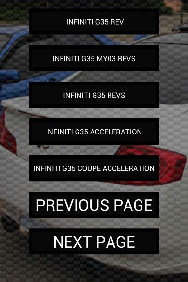 Engine sounds of G35