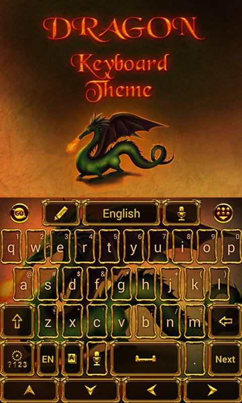 Fire Dragon Keyboard Theme