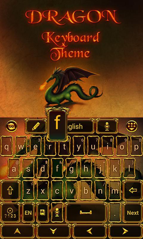 Fire Dragon Keyboard Theme