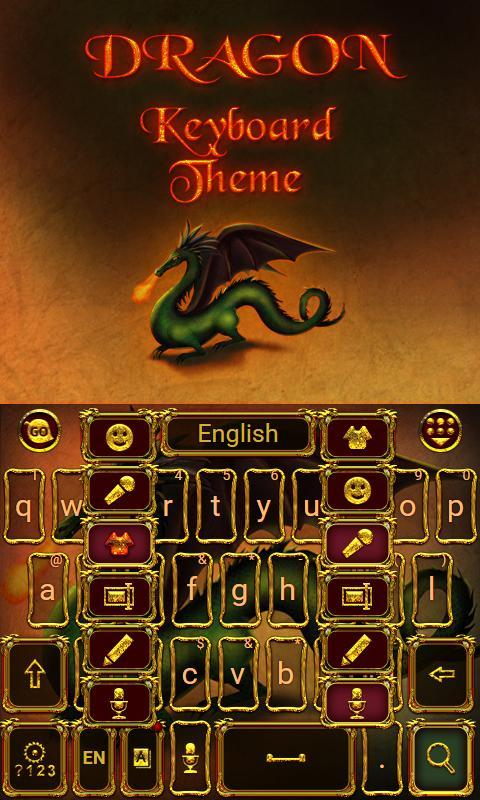 Fire Dragon Keyboard Theme