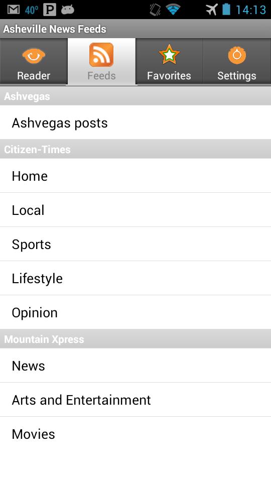 Asheville News Feeds