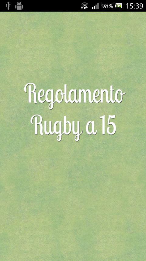 Rugby a 15