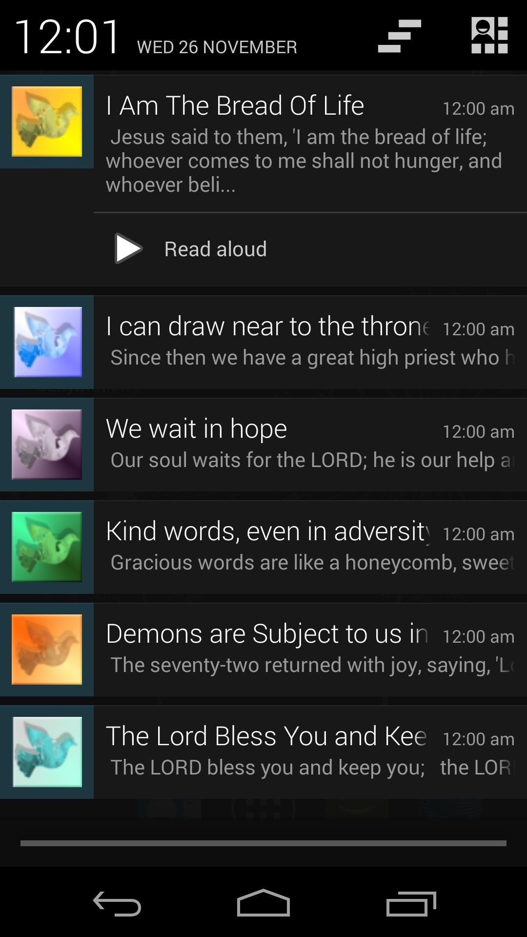 Words of Apostles Daily