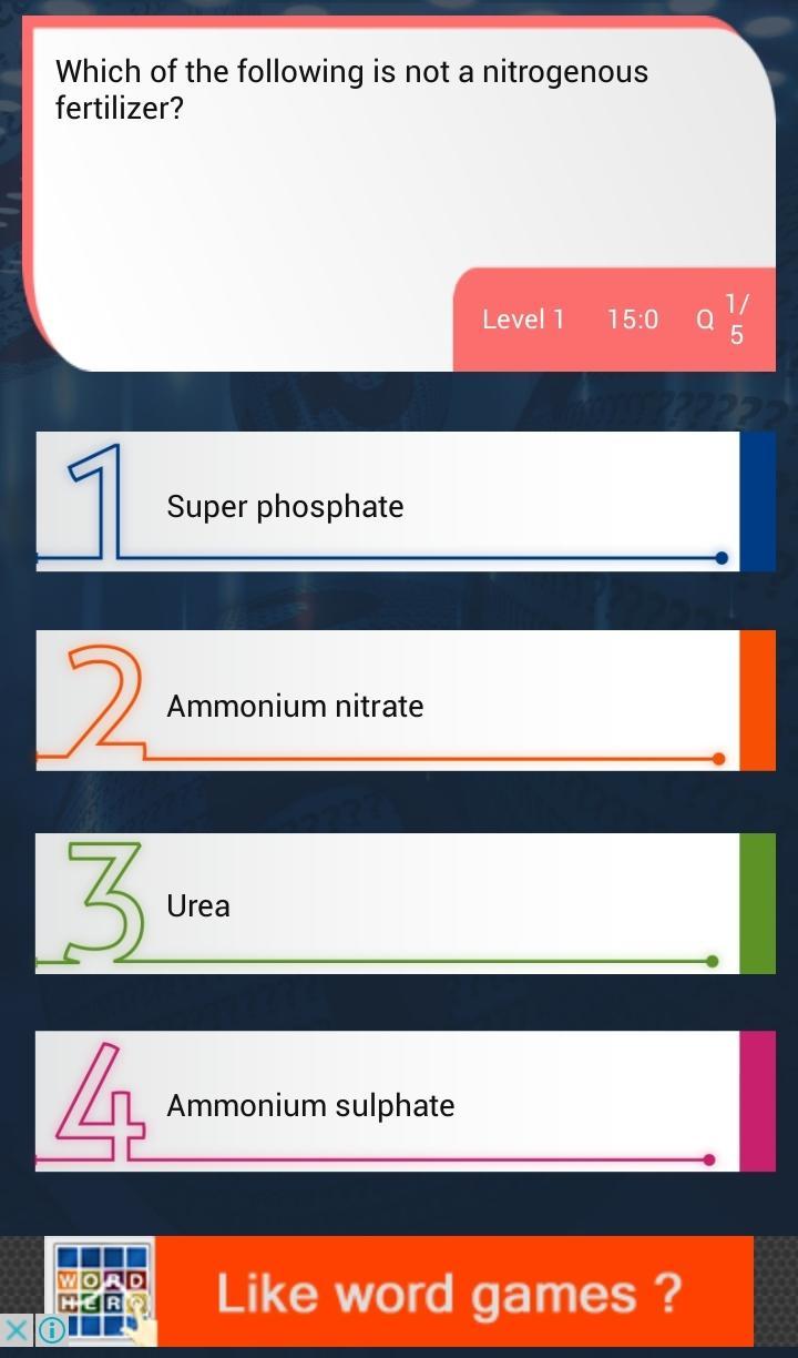 Agricultural Quiz