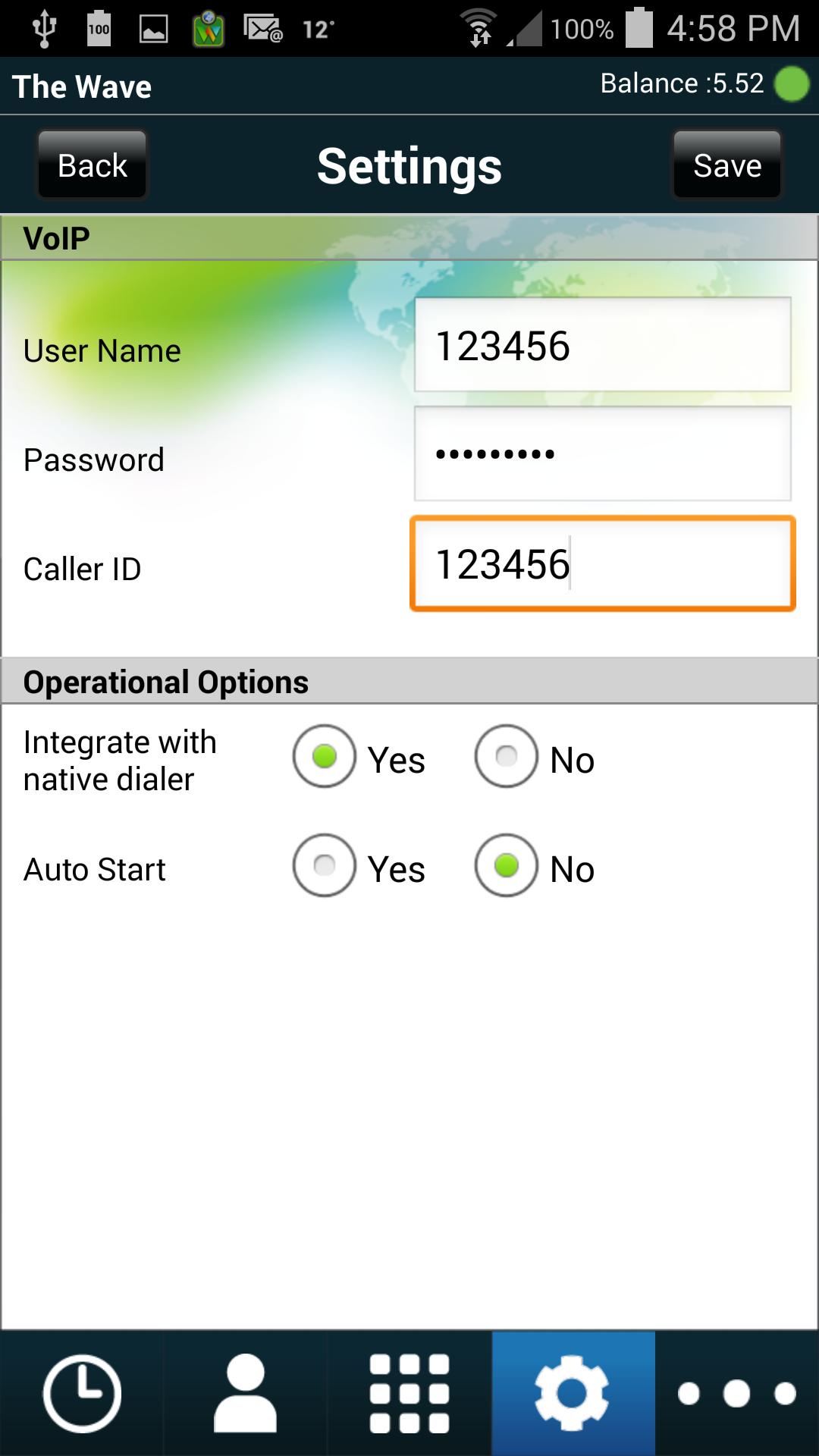 Wave Mobile Dialer
