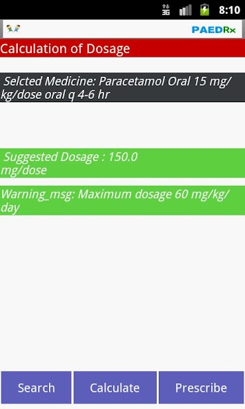 Kids Drug Dosage Calc - PaedRx