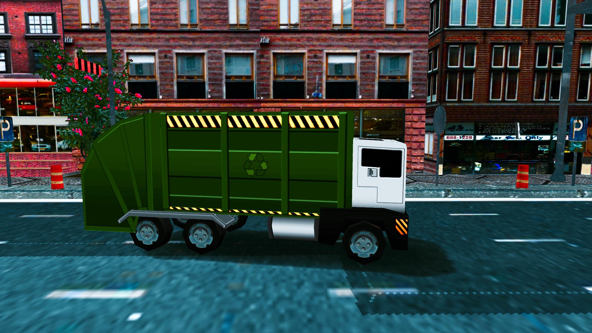 Blocky Garbage Truck Sim