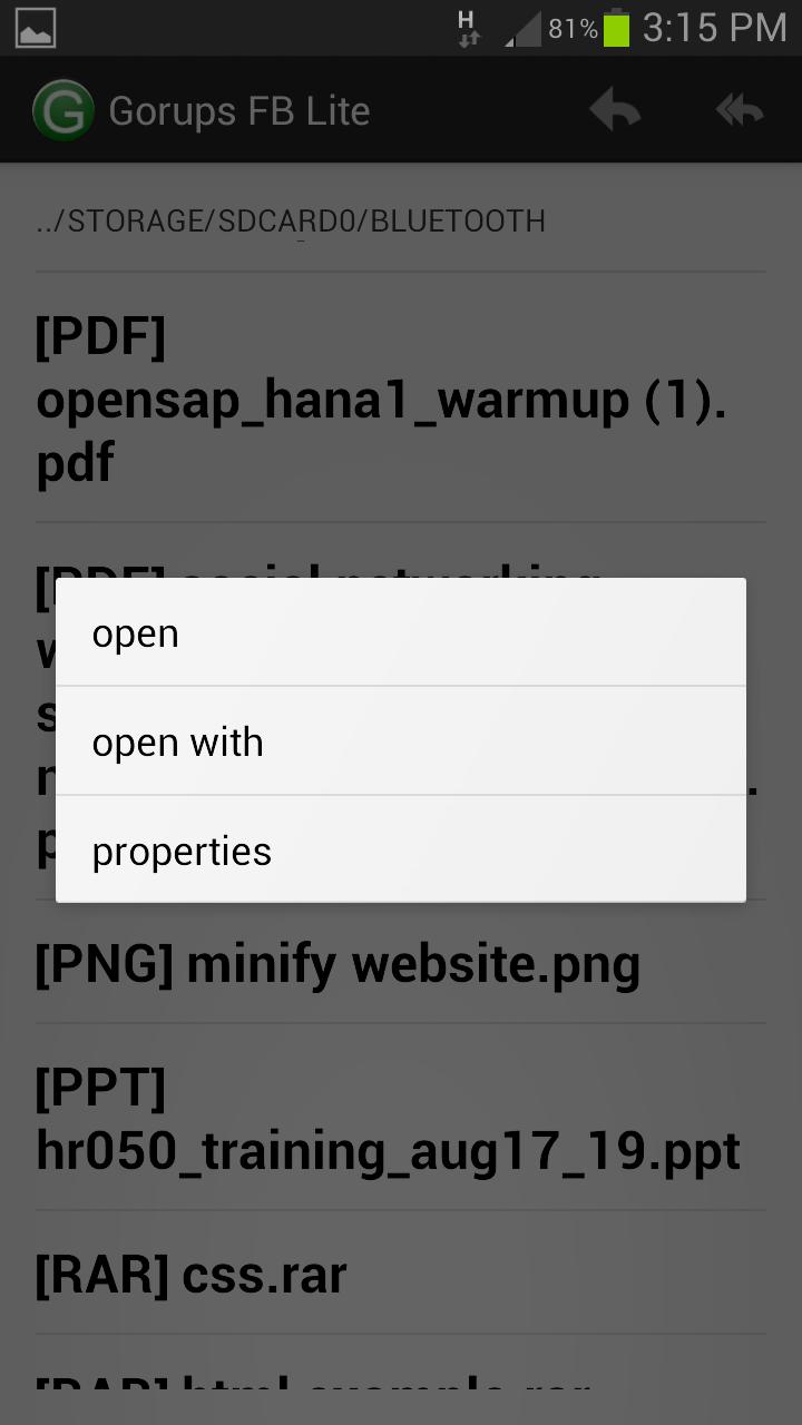 Gorups FB (File Browser)