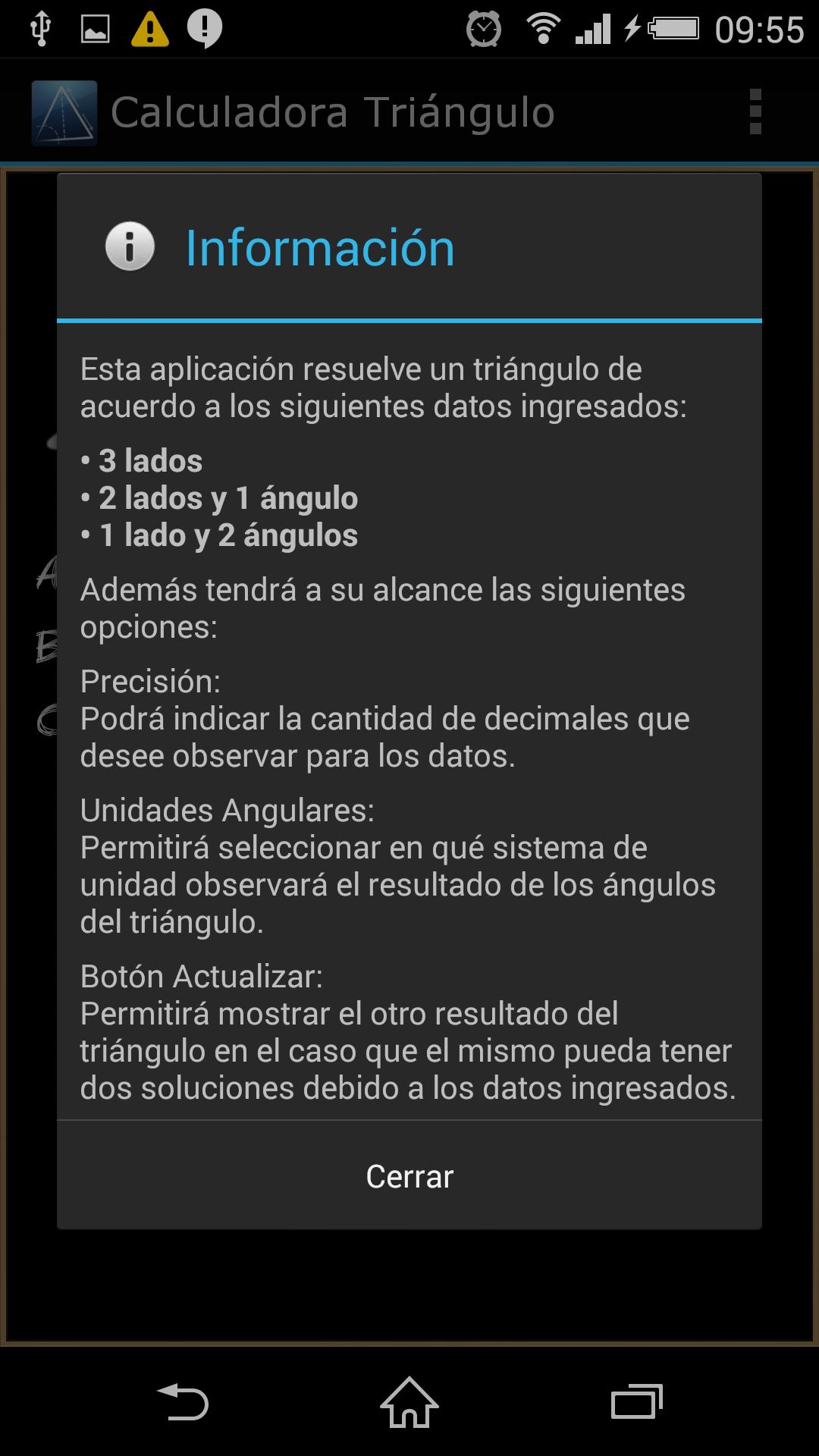 Calculadora Triangulos