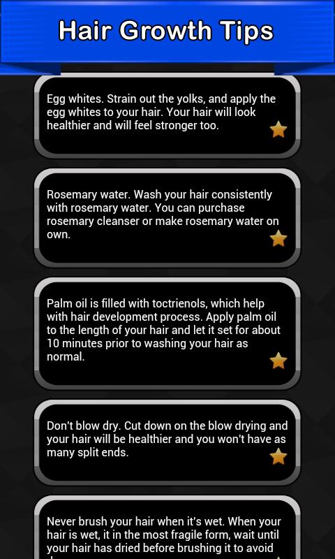 Hair Growth Tips
