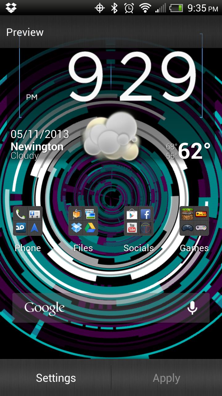 Tech Rings 2 Live Wallpaper Fr
