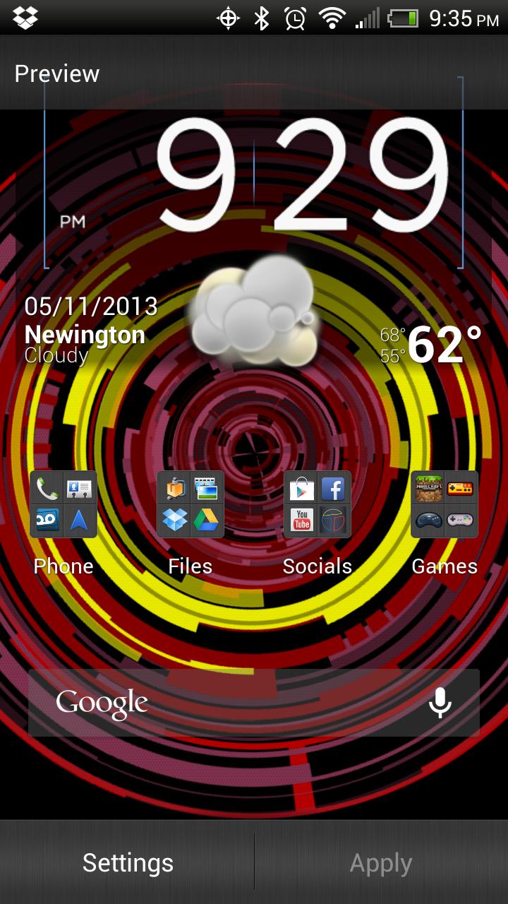 Tech Rings 2 Live Wallpaper Fr