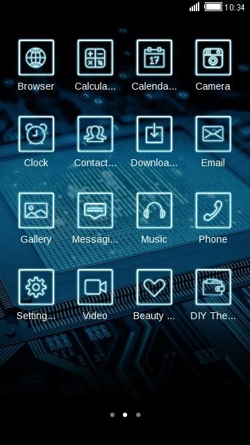 Computer Tech C Launcher Theme