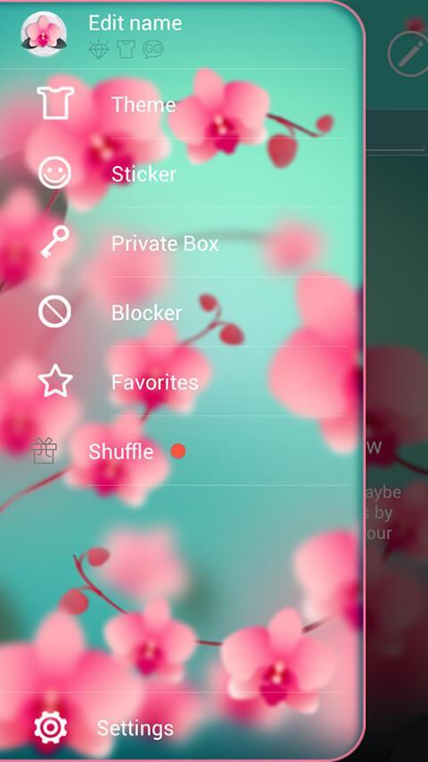 Flower Blossom SMS Theme