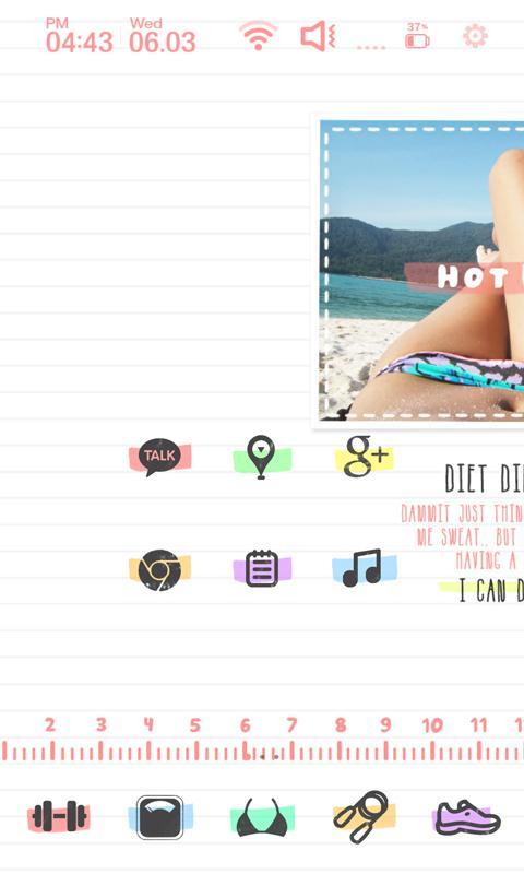Diet Diary launcher theme