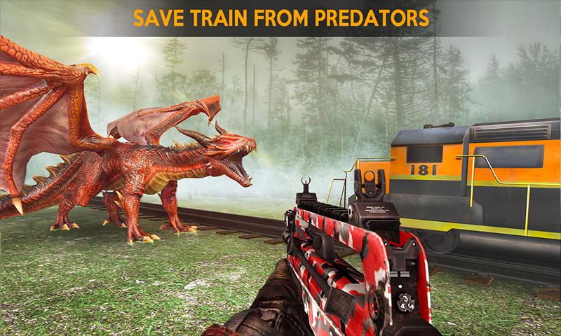 Dino Hunter Train Shooting Strike: Dinosaur Games