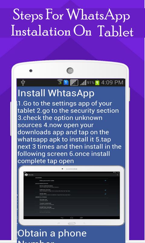 Install Whatsapp On Tablet-Web