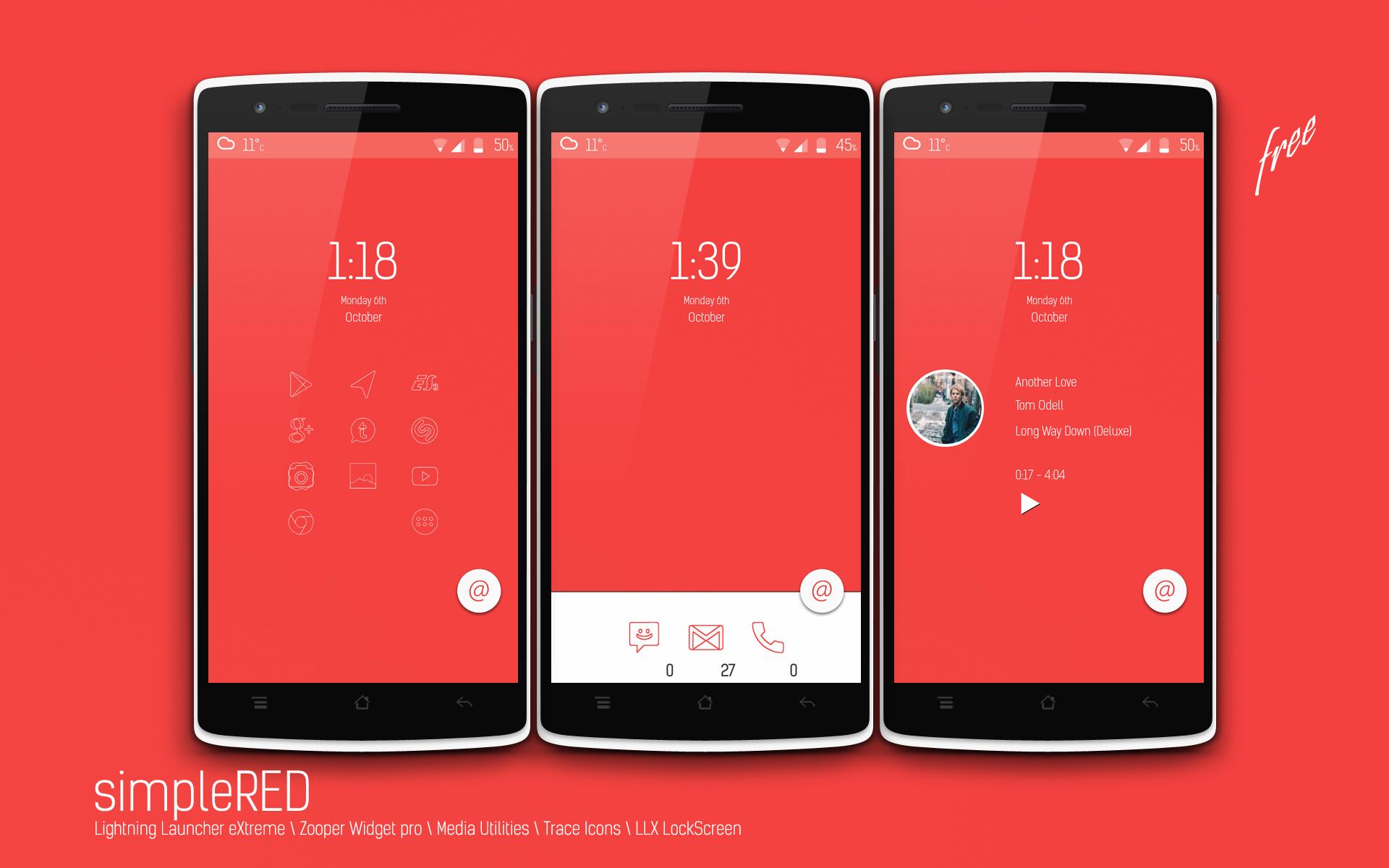 simpleRED free LLX Theme