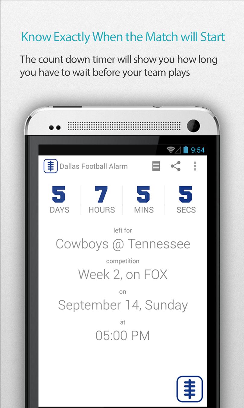 Dallas Football Alarm