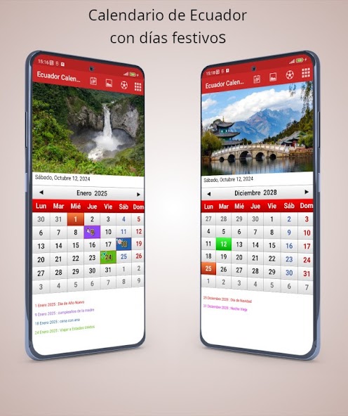 Ecuador Calendario 2025