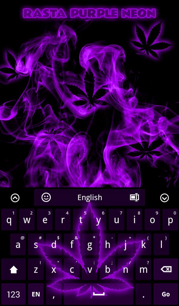 Rasta Purple Neon Keyboard