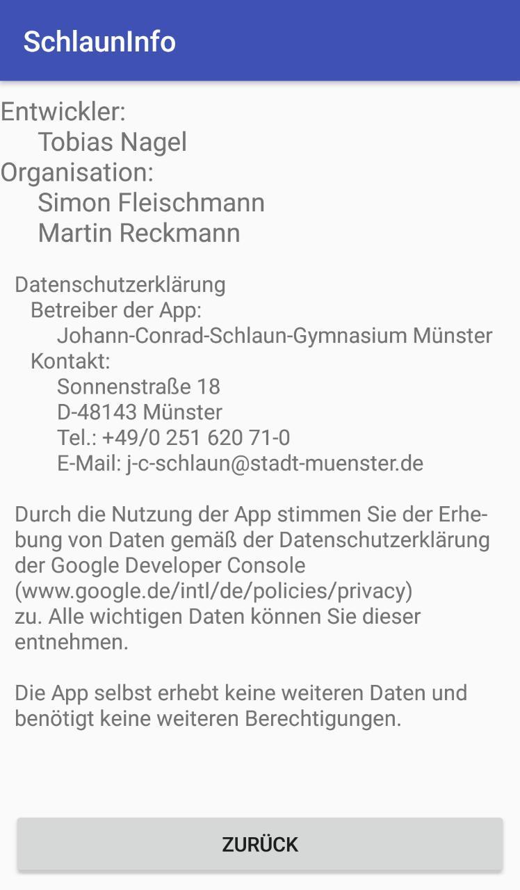 Schlaun Info