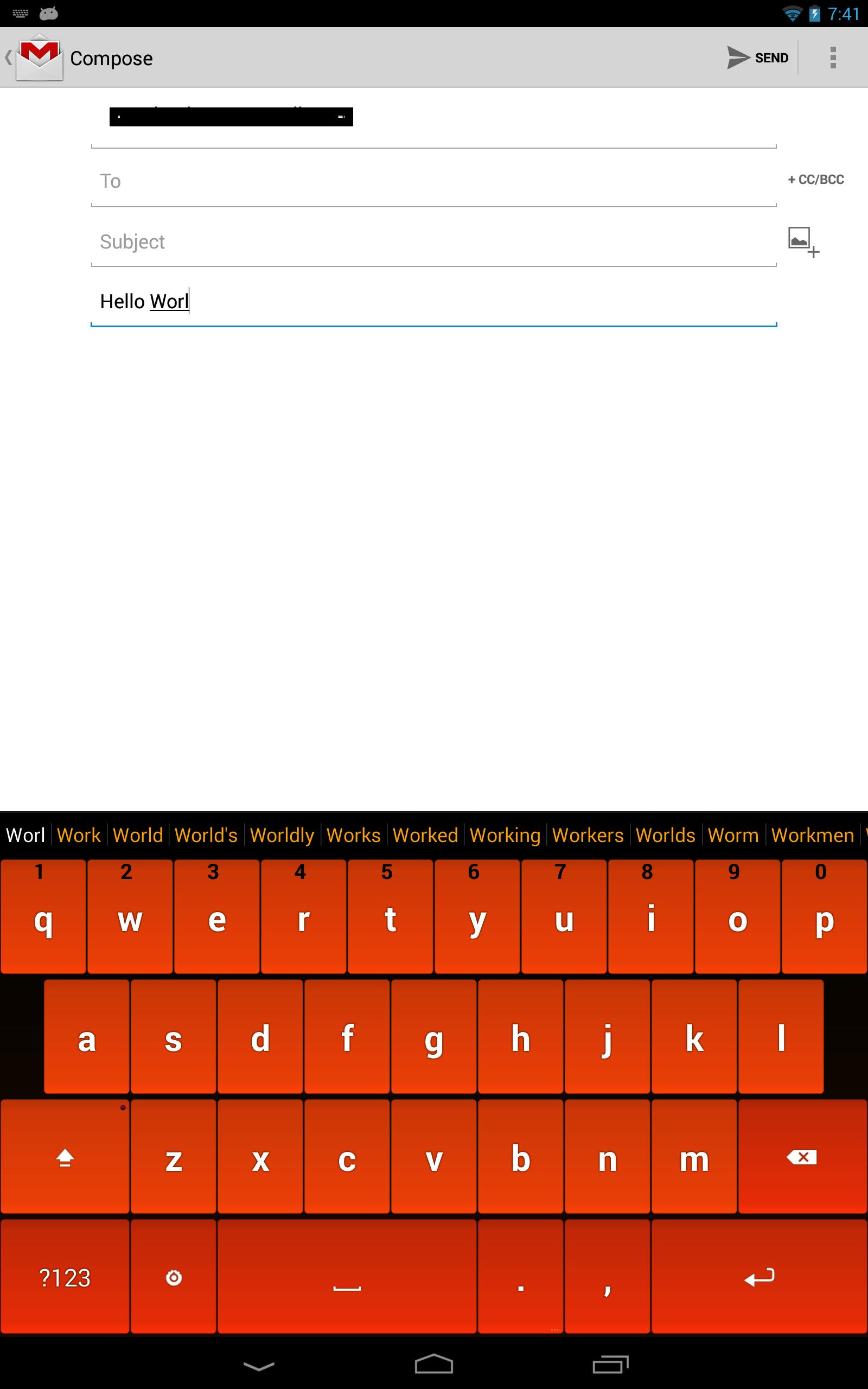 Orange Keyboard