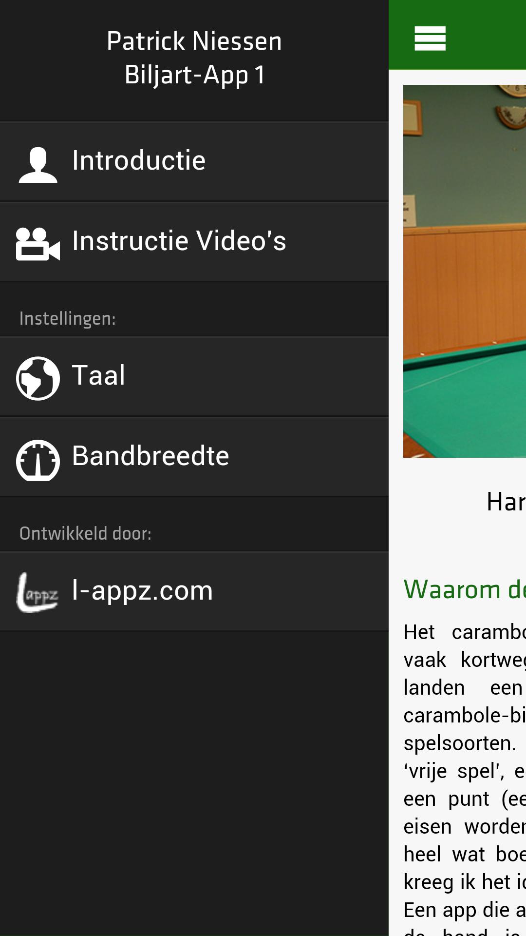 Patrick Niessen Biljart-App