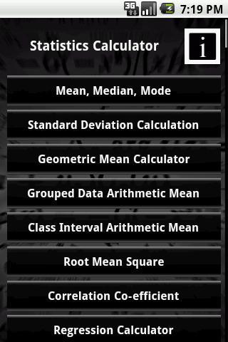 Statistics Calculator