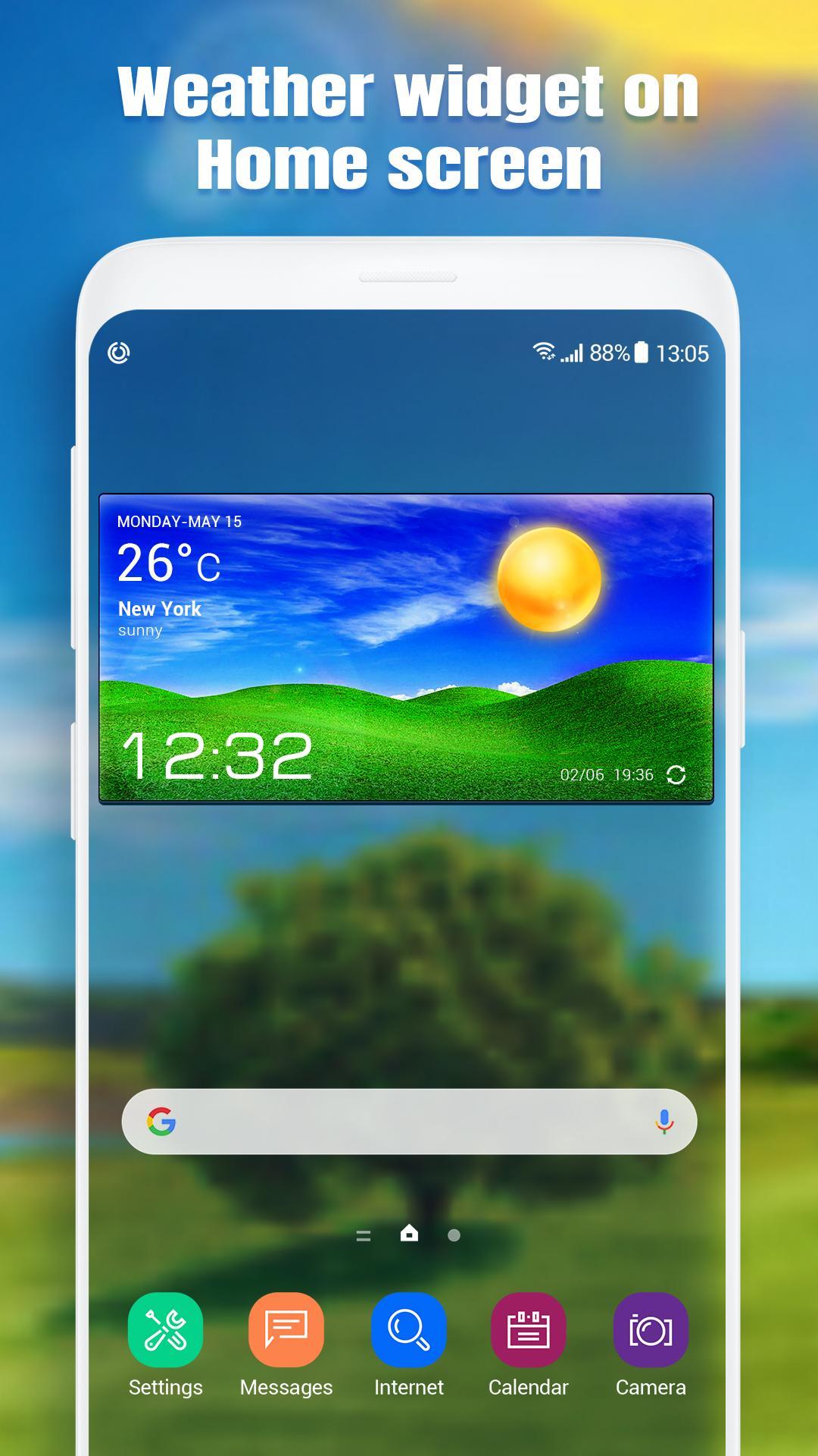 Real-time weather report & forecast