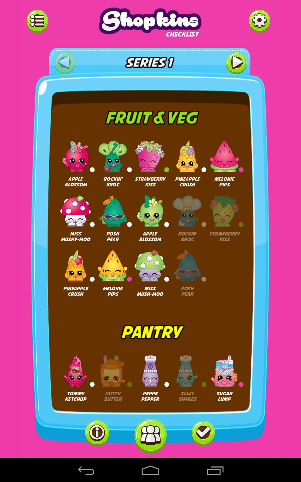 Checklist - Shopkins Edition